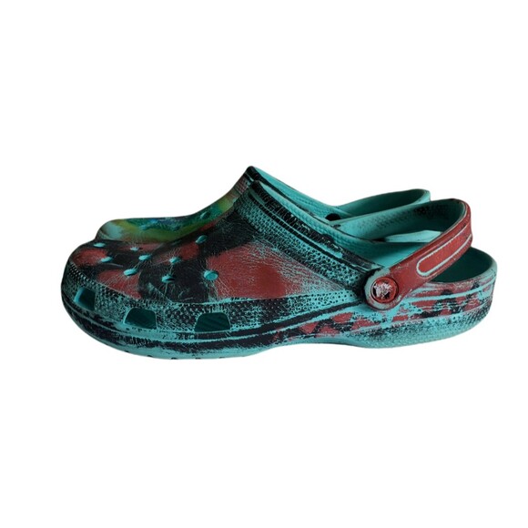 Crocs Classic Tie Dye Multicolored Slip On Men's Size 10 Women's Size 12 - Picture 6 of 10
